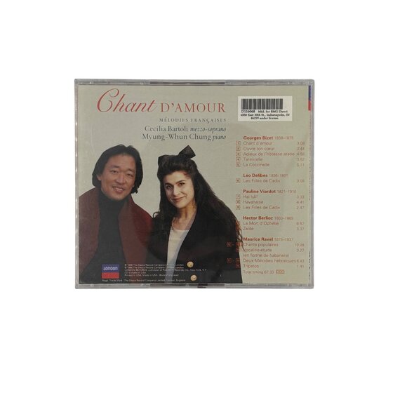 Cecilia Bartoli Chant DAmour Mélodies Françaises CD London Digital - Picture 3 of 3